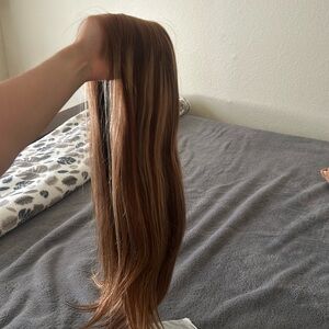 Tinashe highlight honey blond glueless wig pre cut 6x5 HD lace wig pre cut lace